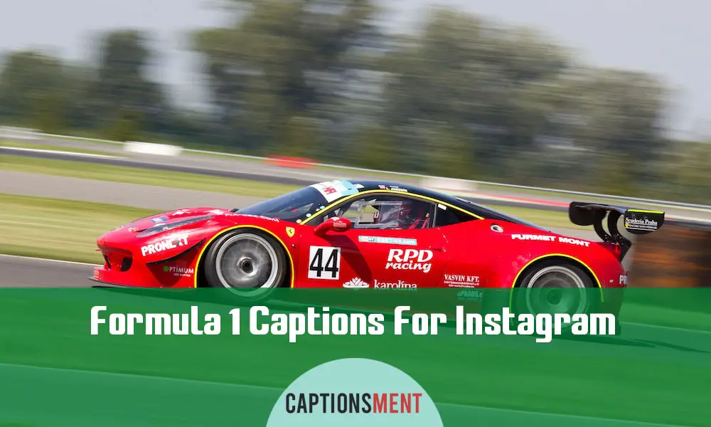 Formula 1 Captions For Instagram
