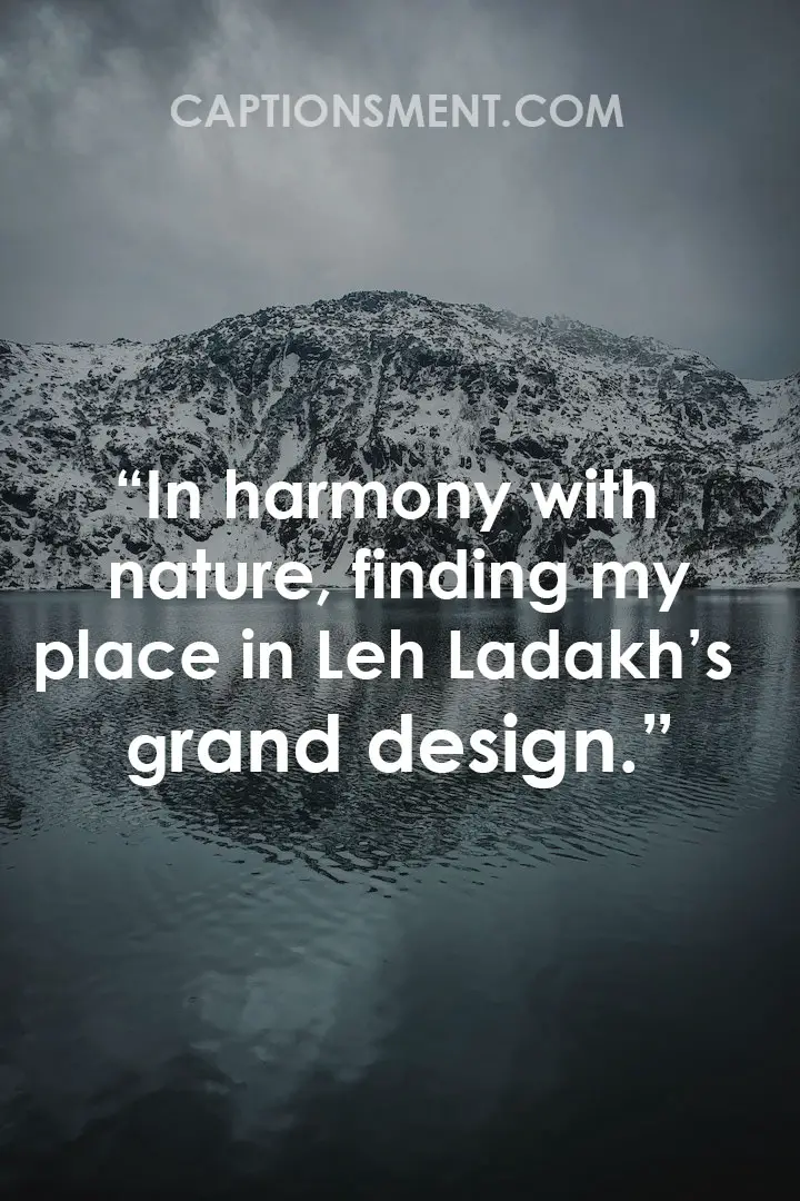 Leh Ladakh Trip Captions For Instagram