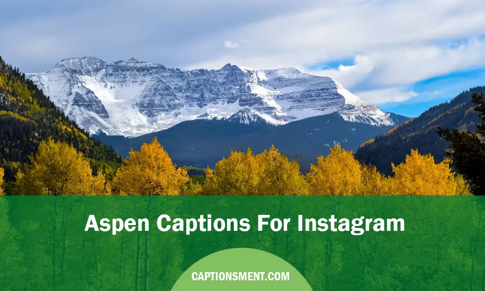 Aspen Quotes And Captions For Instagram
