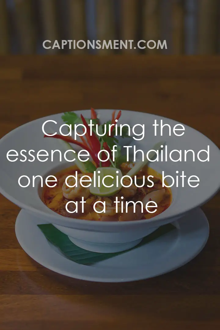 Thai Food Quotes For Instagram