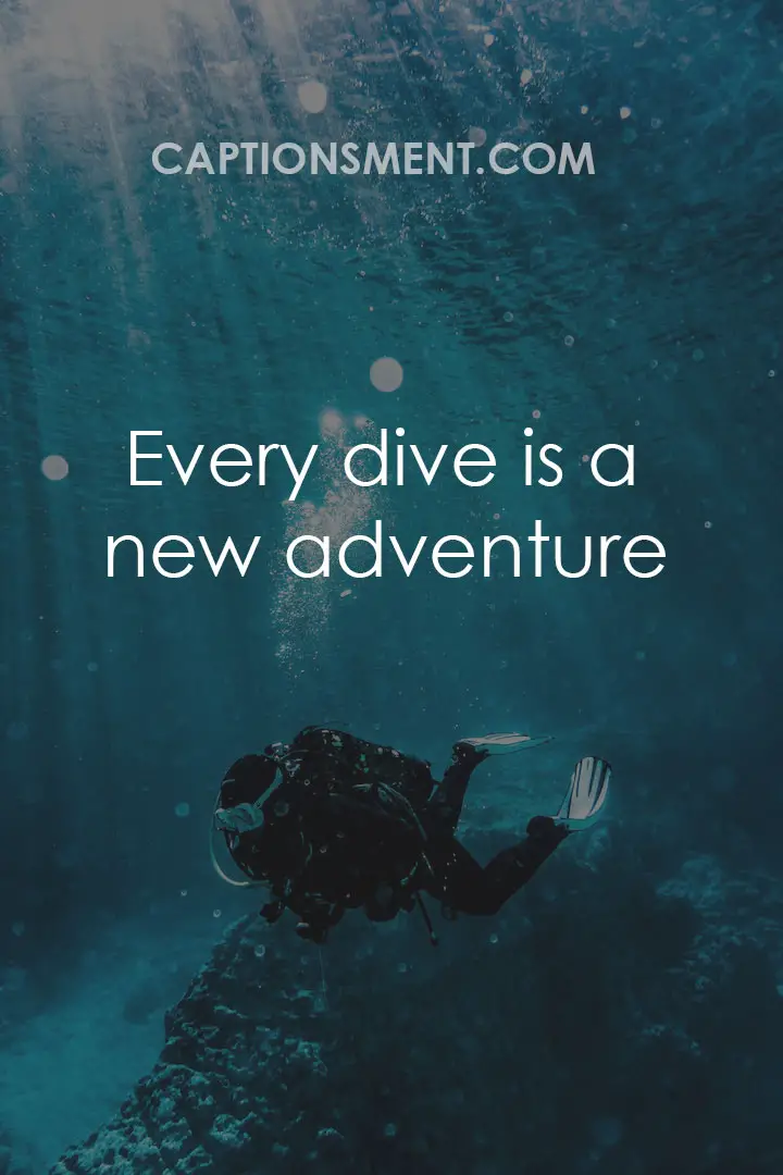 Underwater Scuba Diving Captions